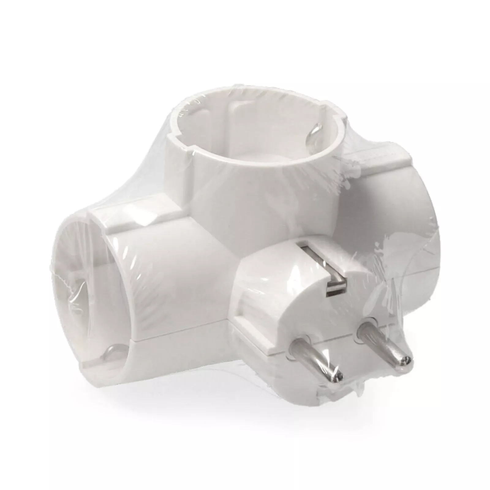 Adaptador Triple 3 Tomas Salida Lateral 2 Adaptador Triple 3 Tomas Salida Lateral