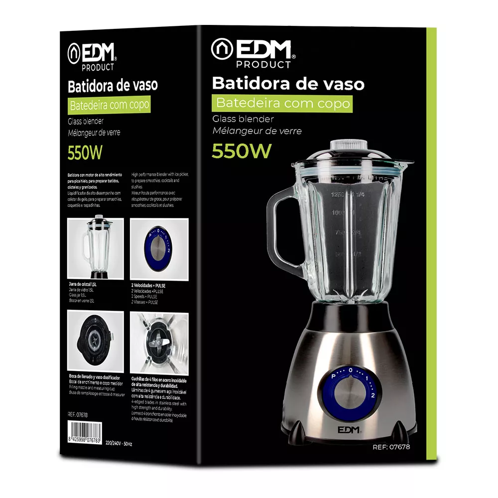 Batidora de Vaso 1.5 l. 550w 3 3