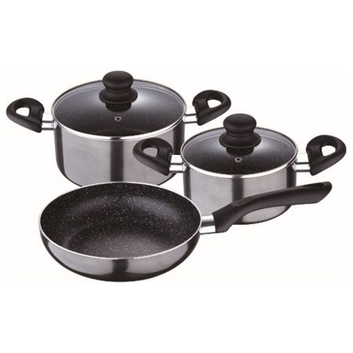 Batería Aluminio Soria 5 Pza. Apta para todas las cocinas 1 Batería Aluminio Soria 5 Pza. Apta para todas las cocinas