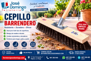 Cartel Banner Cepillo Barrendero
