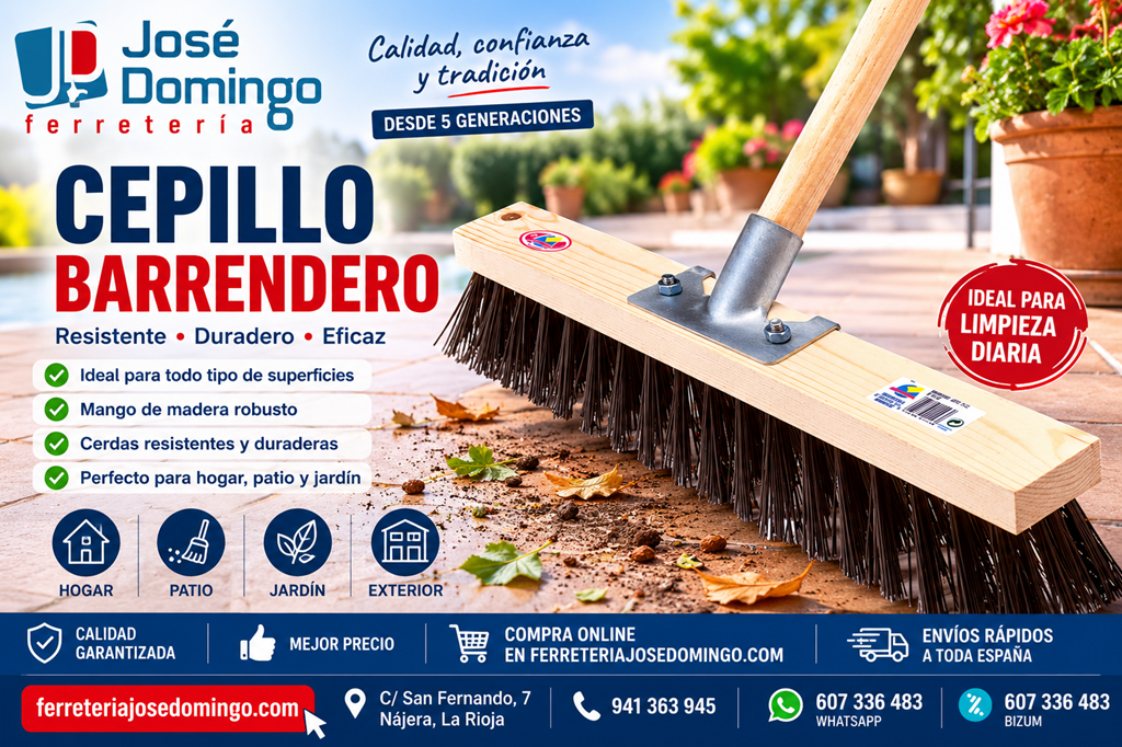 Cartel Banner Cepillo Barrendero