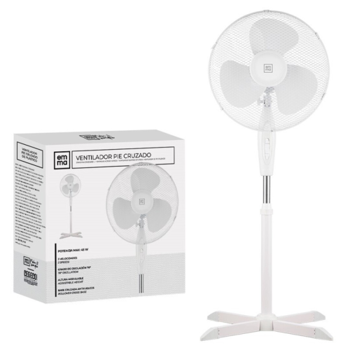 Ventilador de Pie 45 W, Ø43 cm