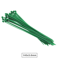 Brida Nylon Verde 140X3.5 25 Piezas