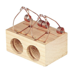 Trampa Para Ratones Madera 2 Agujeros